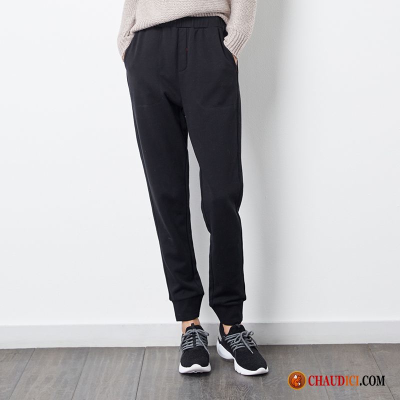 Pantalon Blanc Femme Pas Cher Bouche Fermée Pantalon Printemps Pantalons Les Pantalons De Survêtement En Ligne