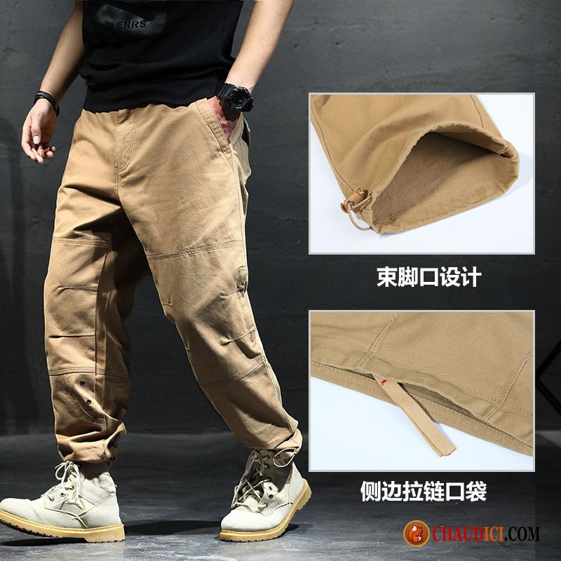 Pantalon Cargo Blanc Homme Grande Taille Saphir Homme Sport Gras Cargo Baggy En Vente