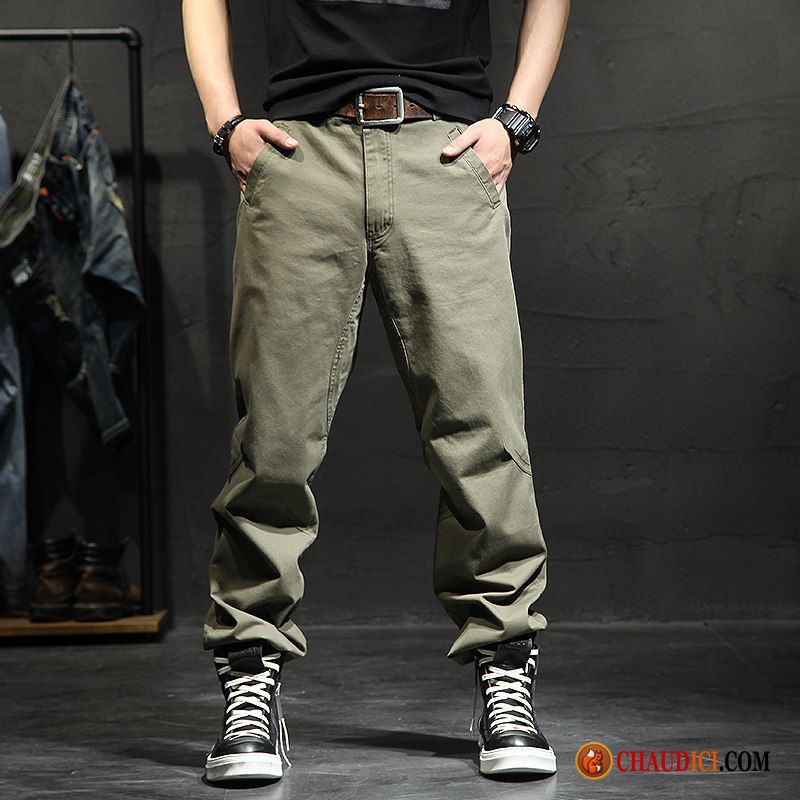 Pantalon Cargo Blanc Homme Grande Taille Saphir Homme Sport Gras Cargo Baggy En Vente