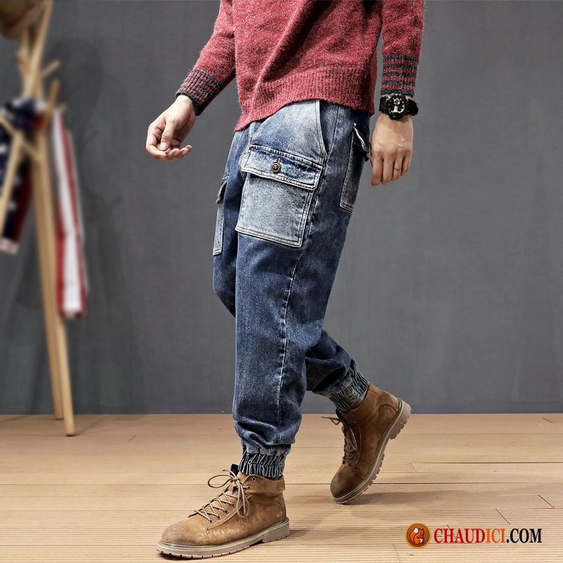 Pantalon Cargo Homme Costume Kaki Baggy Hip Hop Grande Taille Homme Printemps Pas Cher