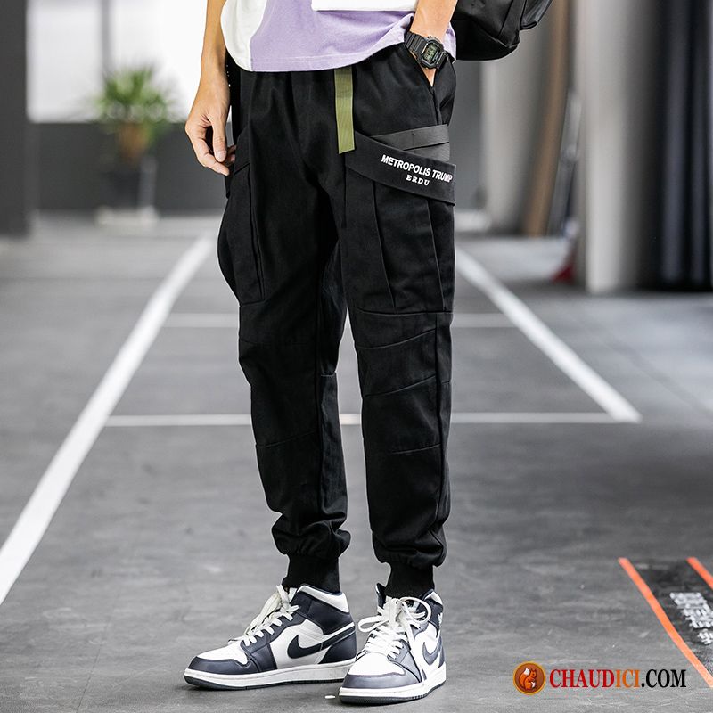 Pantalon Cargo Homme Velours Pensée Printemps Beau Pantalon Tendance Homme