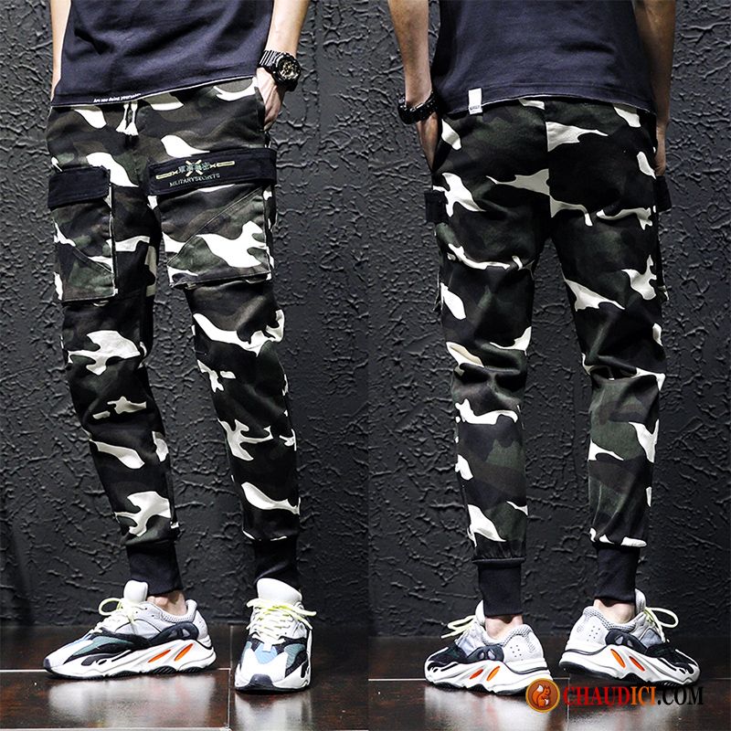 Pantalon Cargo Solde Homme Chameau Collants Baggy Camouflage Grande Taille Printemps En Vente