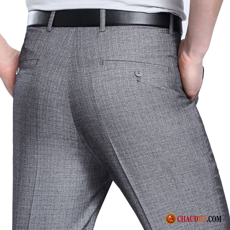 Pantalon Ceinture Élastique Homme Costume Formel Baggy Printemps Professionnel De Travail En Ligne