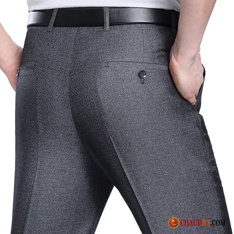 Pantalon Ceinture Élastique Homme Costume Formel Baggy Printemps Professionnel De Travail En Ligne