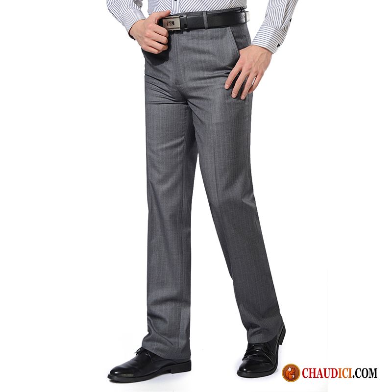 Pantalon Ceinture Élastique Homme Costume Formel Baggy Printemps Professionnel De Travail En Ligne