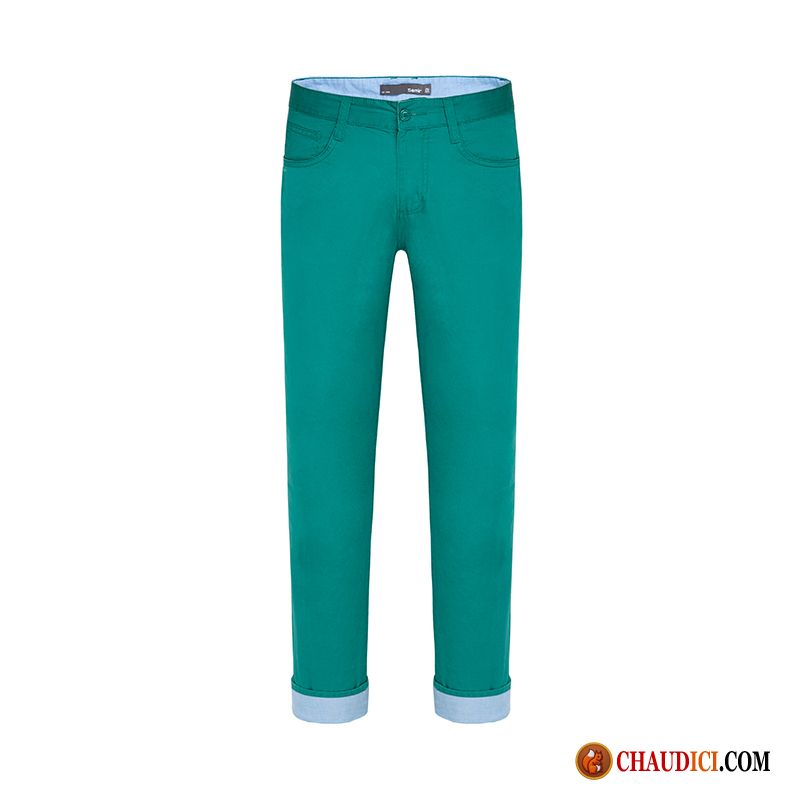 Pantalon En Lin Blanc Marron Légère Slim Pantalon Pantalons Cargo Soldes