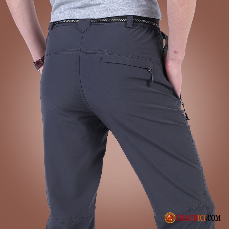 Pantalon En Lin Homme Saumon Baggy Séchage Rapide Printemps Été Pantalon Pas Cher