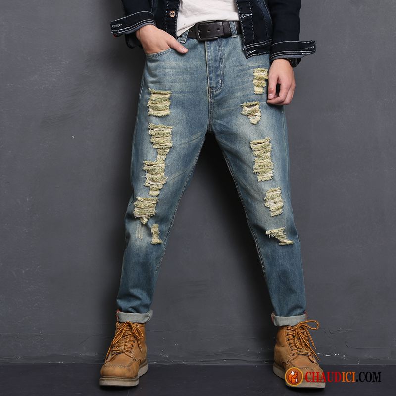 Pantalon Enduit Homme Harlan Pantalon Baggy Les Adolescents Longue