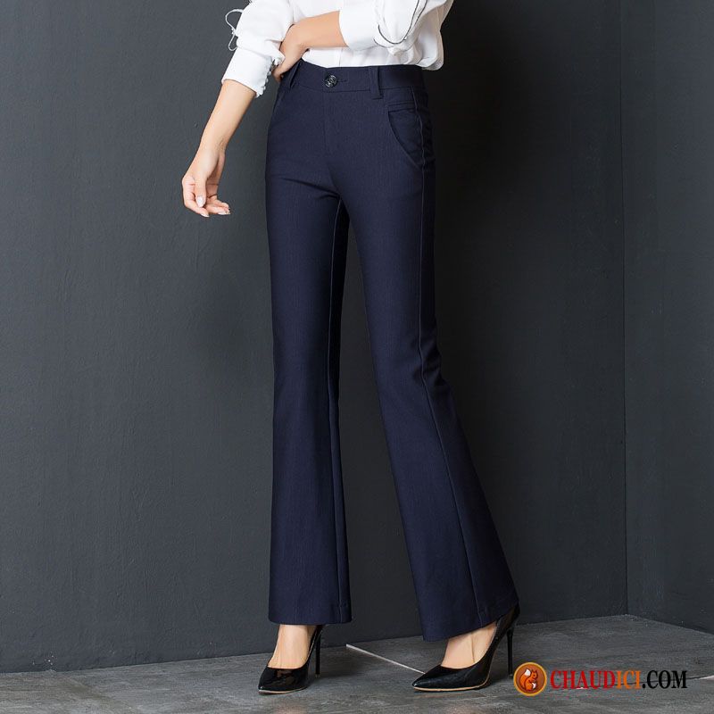 Pantalon Femme Cuir Bisque Extensible Décontractée L'automne Pantalon Légèrement Pas Cher