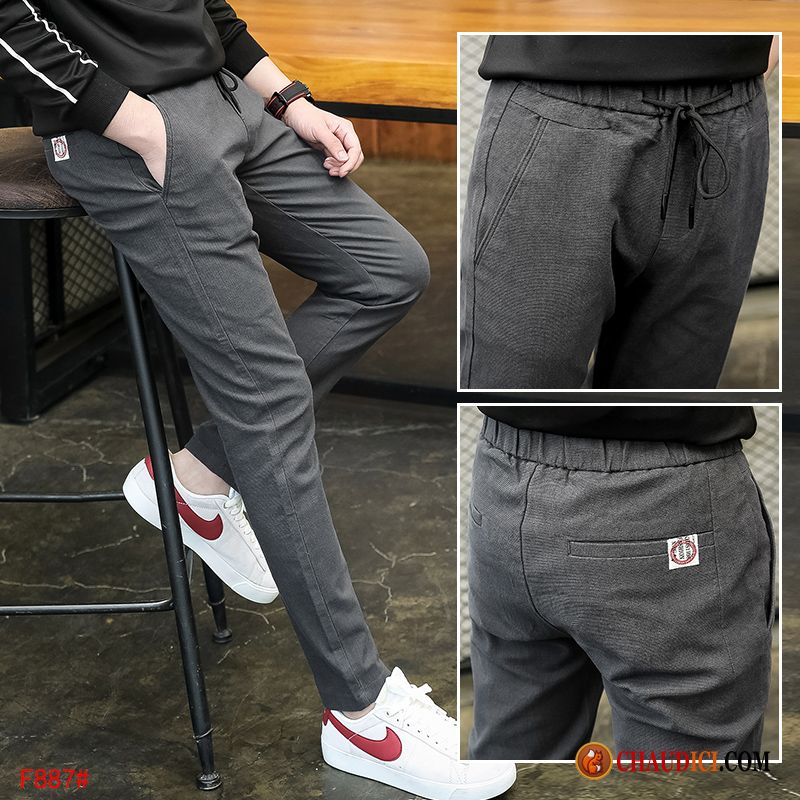 Pantalon Homme Original Pensée Pantalon Printemps Mode Pantalons Gris