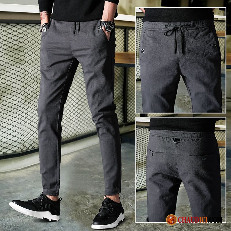 Pantalon Homme Original Pensée Pantalon Printemps Mode Pantalons Gris