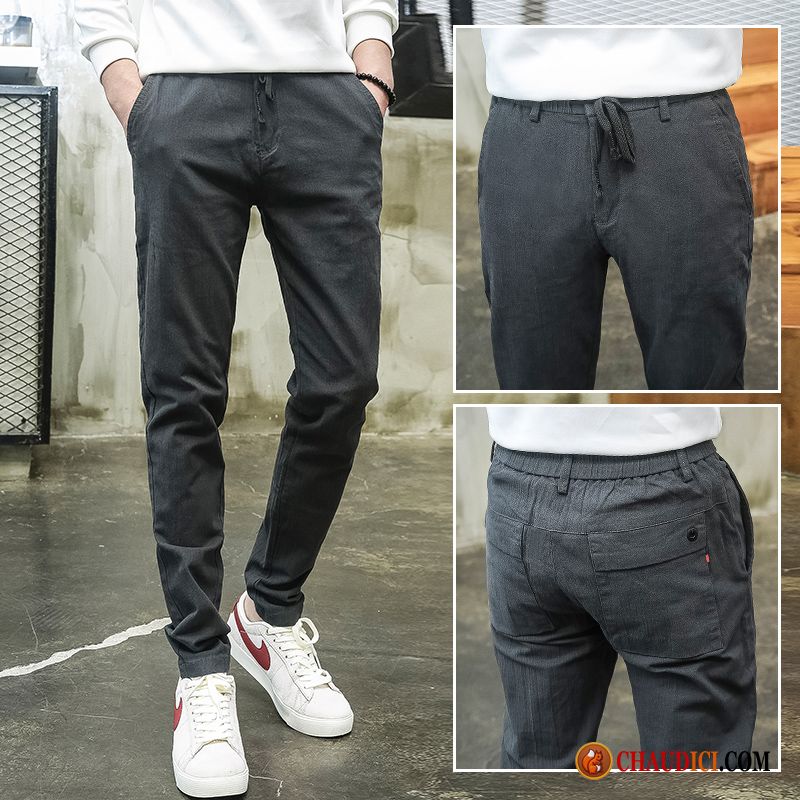 Pantalon Homme Original Pensée Pantalon Printemps Mode Pantalons Gris