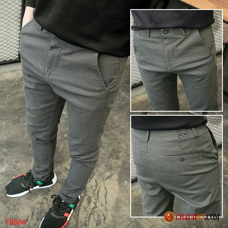 Pantalon Homme Original Pensée Pantalon Printemps Mode Pantalons Gris