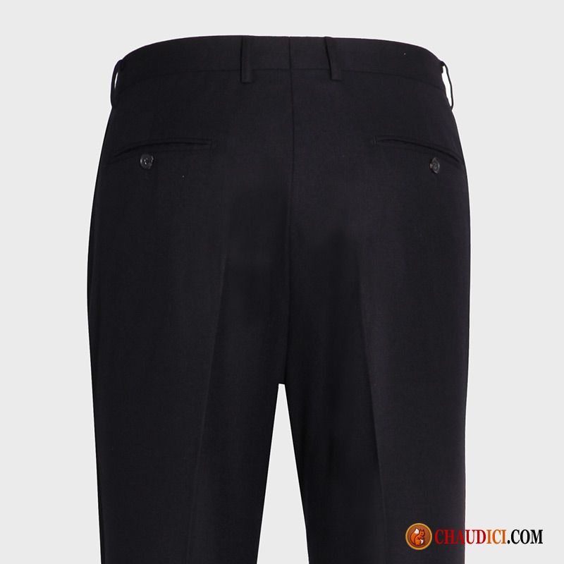 Pantalon Large Homme Noir Professionnel Âge Moyen Décontractée Costume Formel