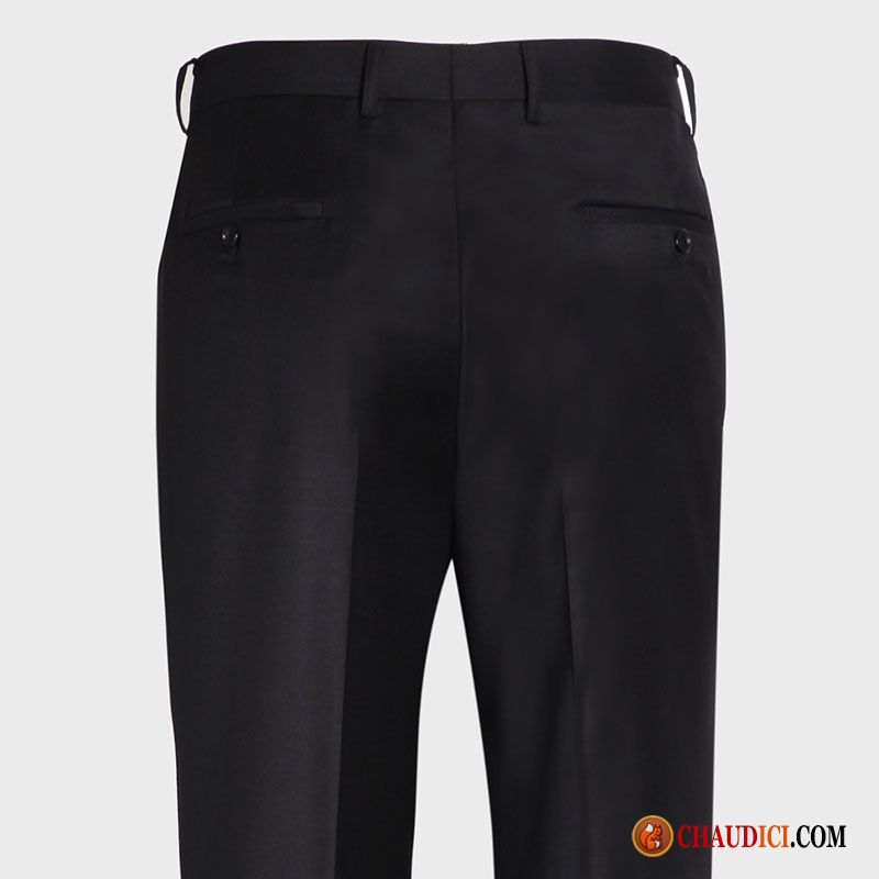 Pantalon Large Homme Noir Professionnel Âge Moyen Décontractée Costume Formel