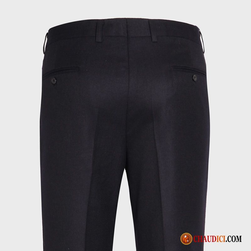 Pantalon Large Homme Noir Professionnel Âge Moyen Décontractée Costume Formel