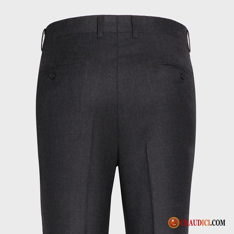 Pantalon Large Homme Noir Professionnel Âge Moyen Décontractée Costume Formel