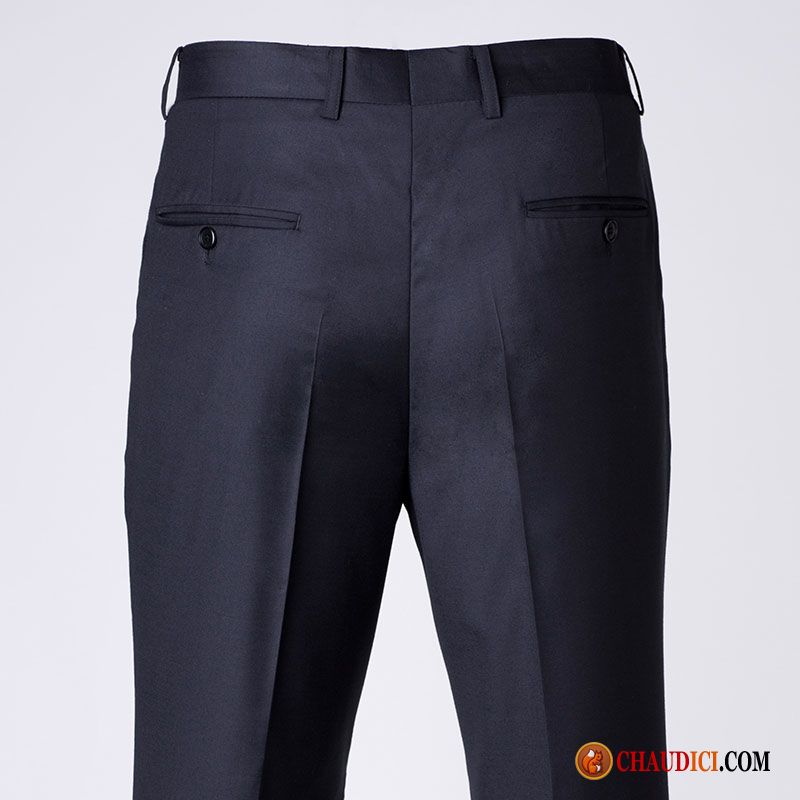 Pantalon Large Homme Noir Professionnel Âge Moyen Décontractée Costume Formel