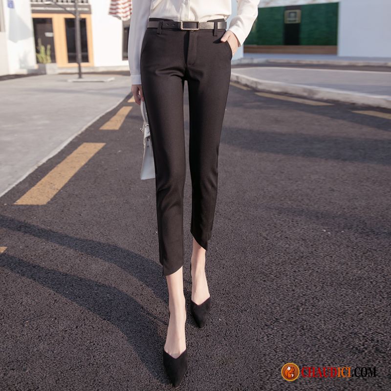 Pantalon Large Pour Femme Chameau Noir Pantalons Crayon Blanc Femme Collants