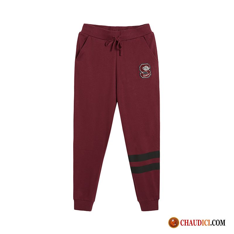 Pantalon Marron Homme Tomate Tendance Baggy Pantalons Les Pantalons De Survêtement Maigre Pas Cher