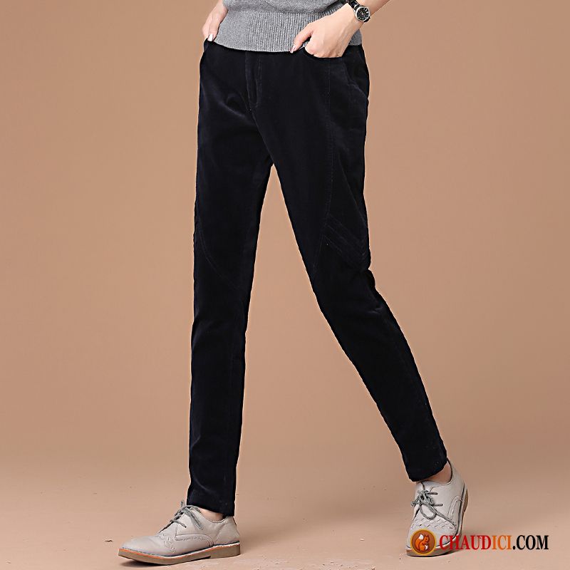 Pantalon Mode Noir Femme Femme Pantalons Tendance Baggy Rétro En Vente