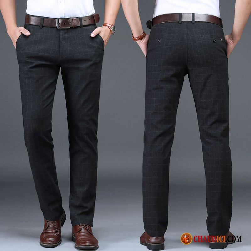 Pantalon Mode Pas Cher Homme Homme Jambe Droite Extensible Pantalon Pantalons