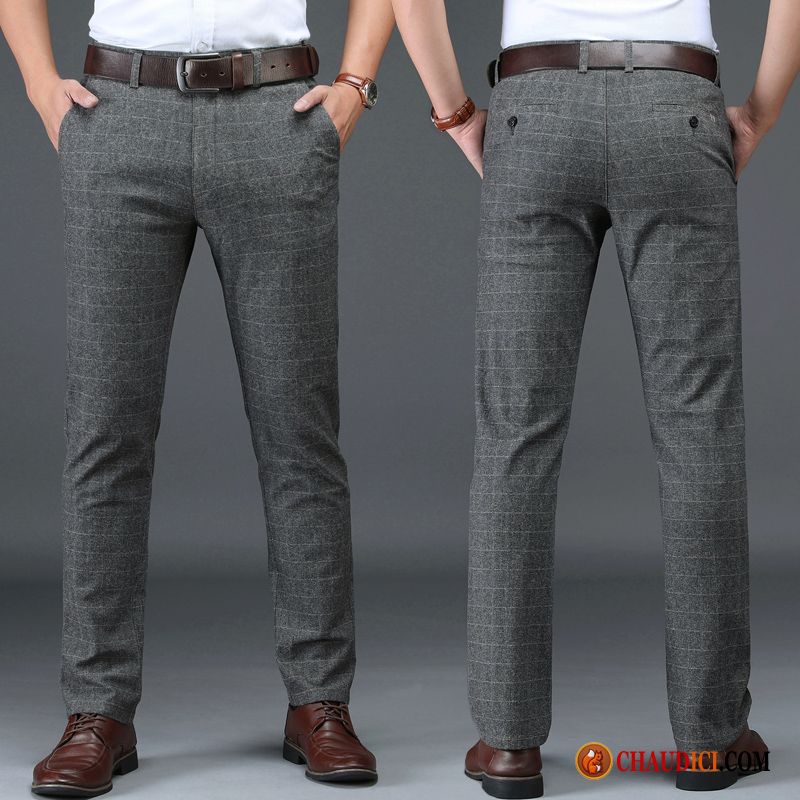 Pantalon Mode Pas Cher Homme Homme Jambe Droite Extensible Pantalon Pantalons