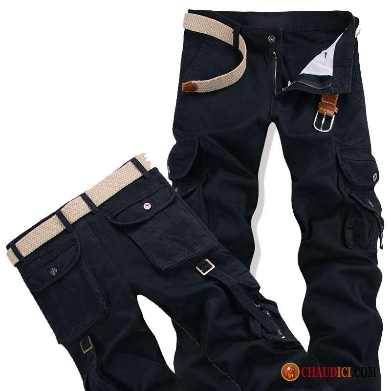 Pantalon Rouge Homme Jambe Droite De Plein Air Cargo Décontractée Homme