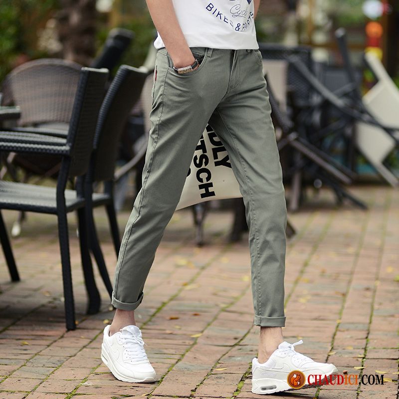 Pantalon Souple Homme Rubine Militaire Vert Tendance Été Homme L'automne En Vente