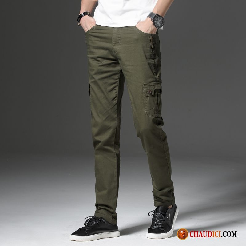 Pantalon Velours Homme Homme Cargo Extensible Slim Tendance Pas Cher