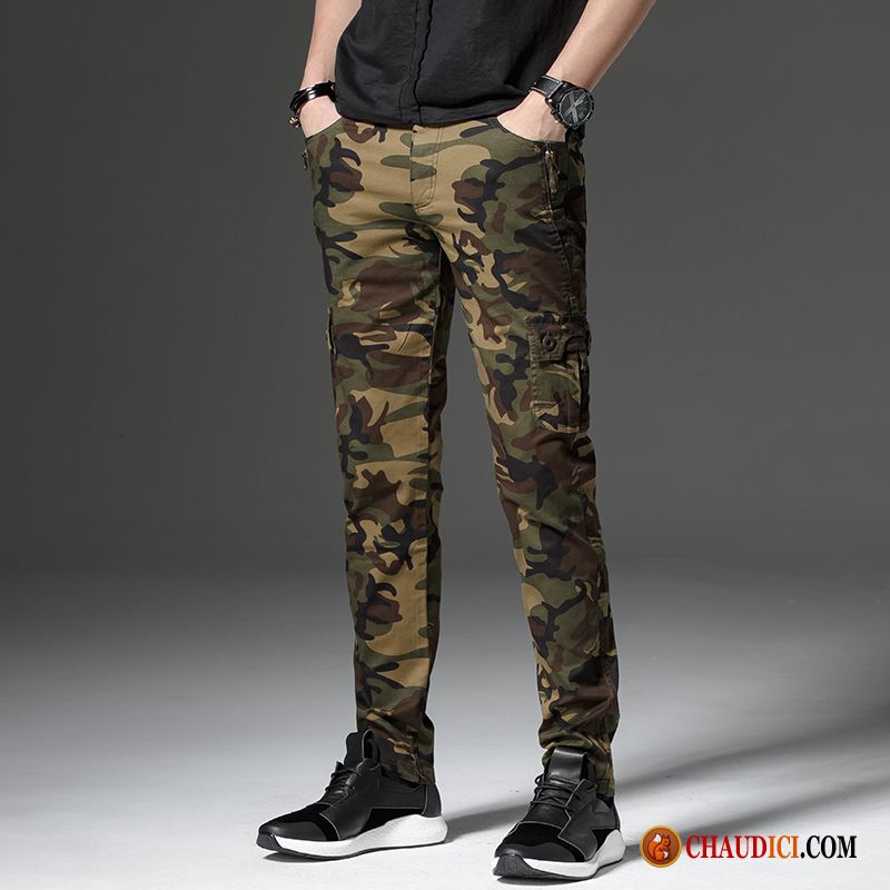 Pantalon Velours Homme Homme Cargo Extensible Slim Tendance Pas Cher