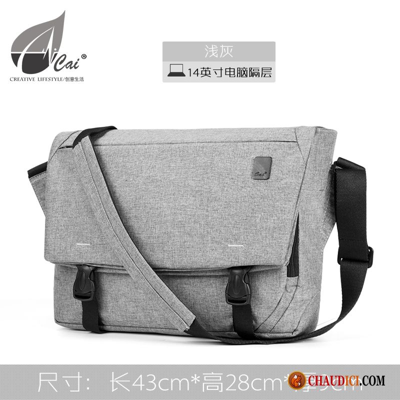 Petit Sac À Bandoulière Bandoulière Écarlate Hommes Sac D'ordinateur Portable Sacs À Bandoulière 14 Pouces Mode