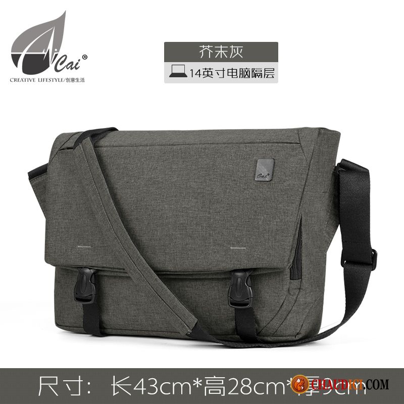 Petit Sac À Bandoulière Bandoulière Écarlate Hommes Sac D'ordinateur Portable Sacs À Bandoulière 14 Pouces Mode