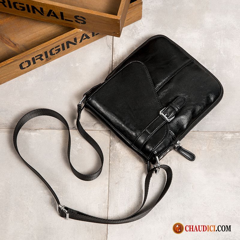 Pochette Bandoulière Homme Pas Cher Sac À Dos Tendance Noir Le Nouveau Loisir