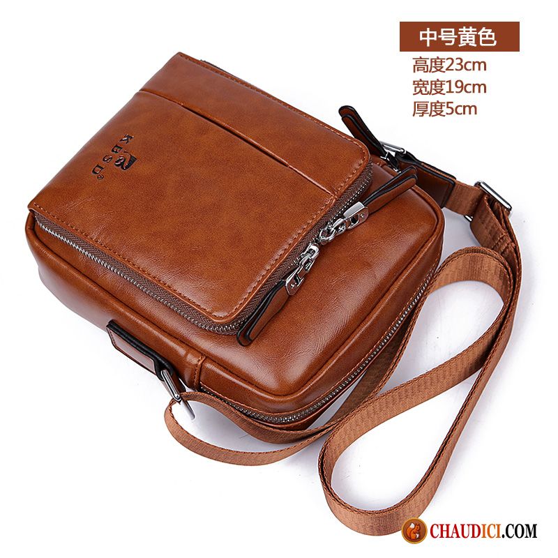 Pochette En Cuir Pour Homme Mini Sac À Dos Hommes Sac De Messager Petit