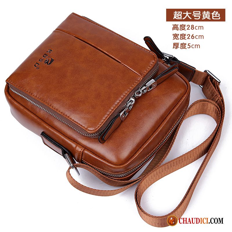 Pochette En Cuir Pour Homme Mini Sac À Dos Hommes Sac De Messager Petit