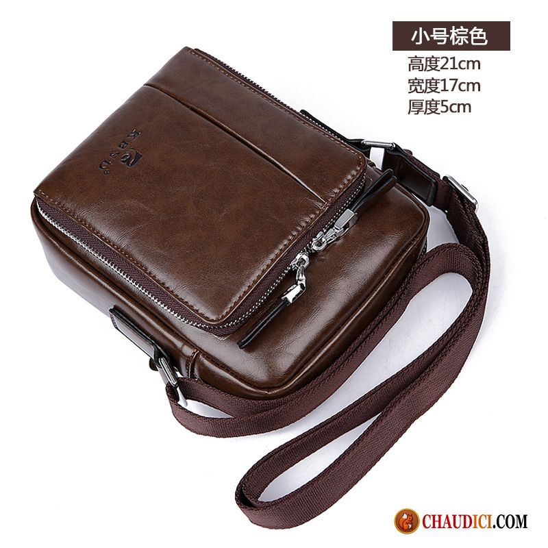 Pochette En Cuir Pour Homme Mini Sac À Dos Hommes Sac De Messager Petit