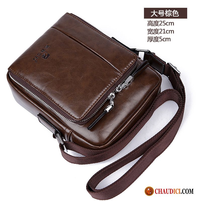 Pochette En Cuir Pour Homme Mini Sac À Dos Hommes Sac De Messager Petit