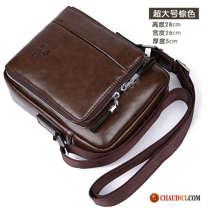 Pochette En Cuir Pour Homme Mini Sac À Dos Hommes Sac De Messager Petit