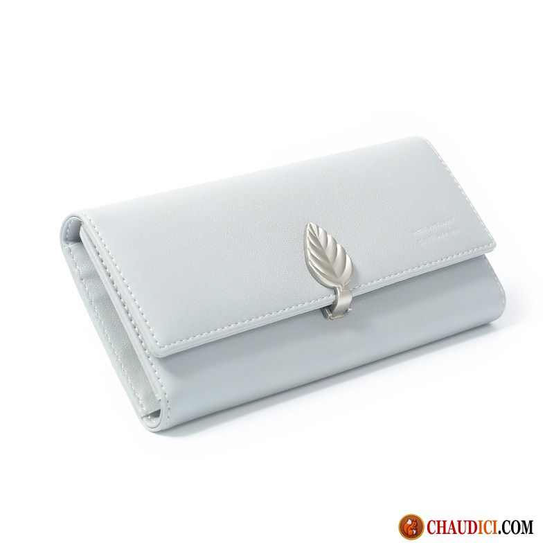 Portefeuille Femme Pas Cher Cuir Bronzage Téléphone Portable Portefeuille Le Nouveau Portefeuilles Trois Fois