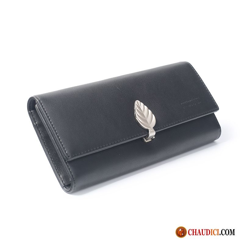 Portefeuille Femme Pas Cher Cuir Bronzage Téléphone Portable Portefeuille Le Nouveau Portefeuilles Trois Fois