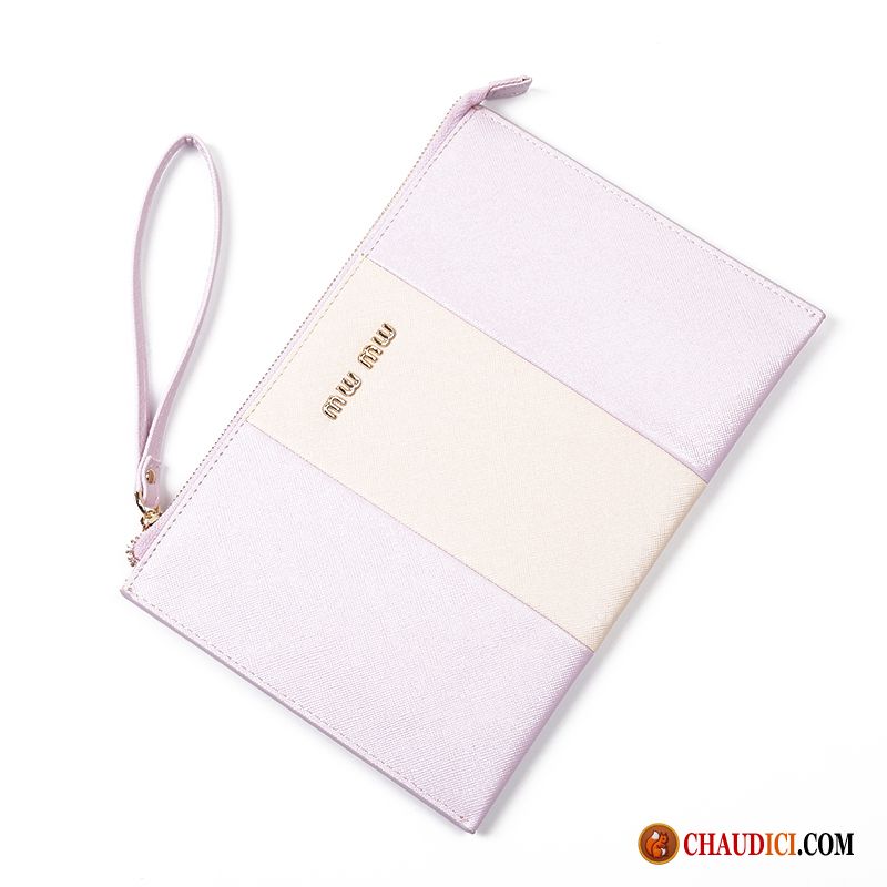 Portefeuille Marque Femme Violet Mode Simple Pochette Femme Le Nouveau Pas Cher