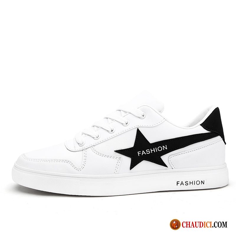 Promotion Basket Femme Pas Cher Dame Fantaisie Plates Chaussures De Skate Blanc