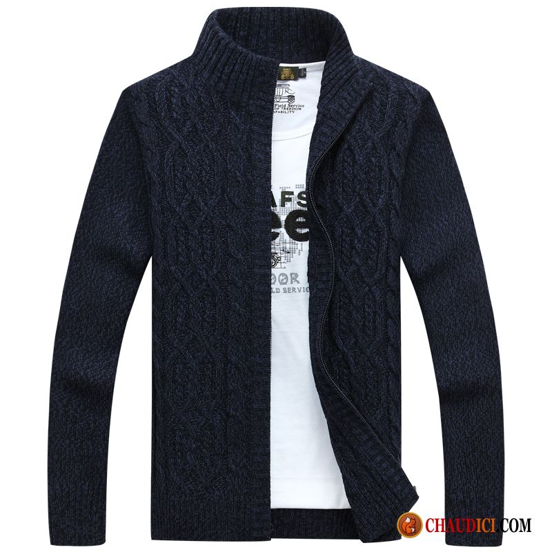 Pull Cachemire Pour Homme Pierre Pure L'automne Col Mandarin Pull Homme