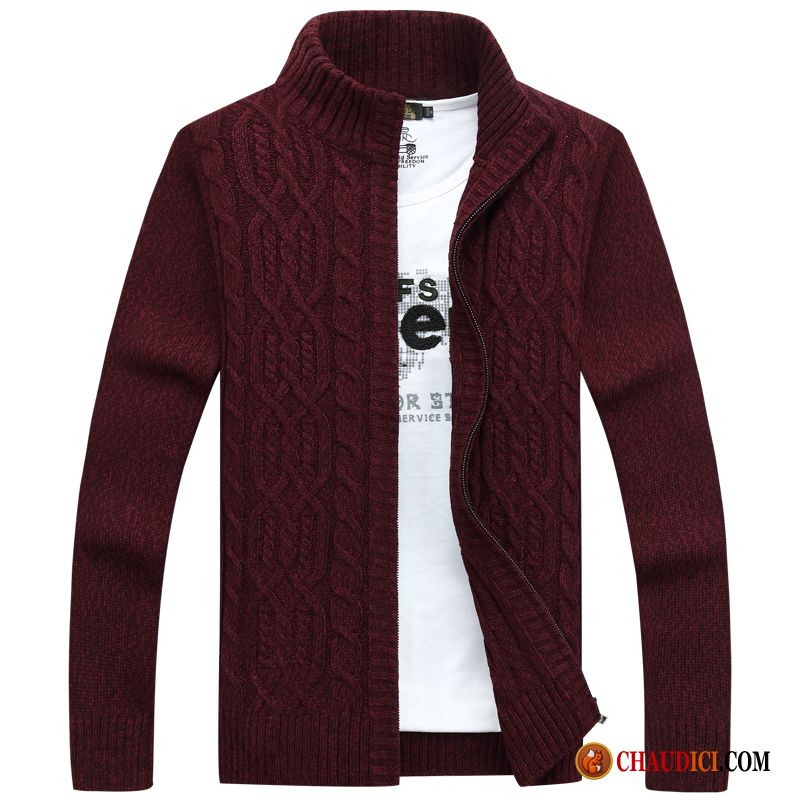 Pull Cachemire Pour Homme Pierre Pure L'automne Col Mandarin Pull Homme