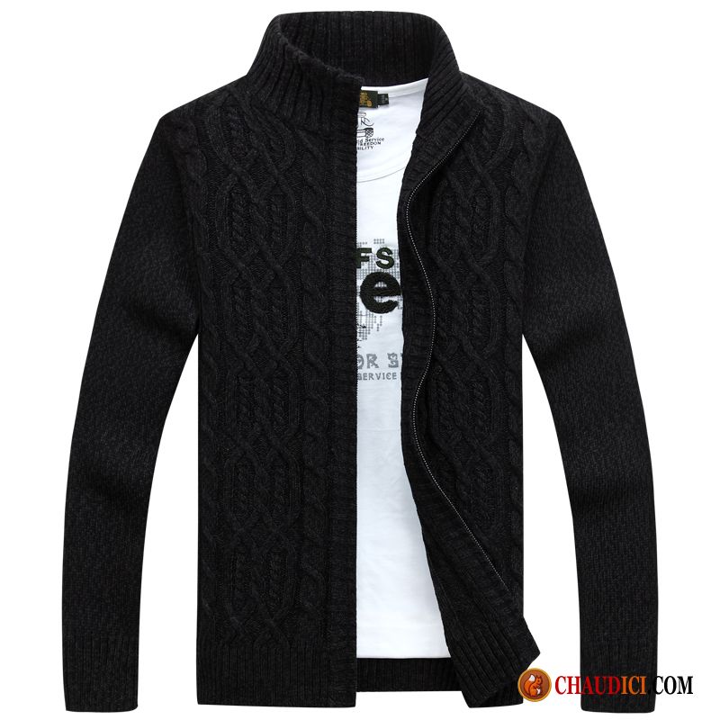 Pull Cachemire Pour Homme Pierre Pure L'automne Col Mandarin Pull Homme