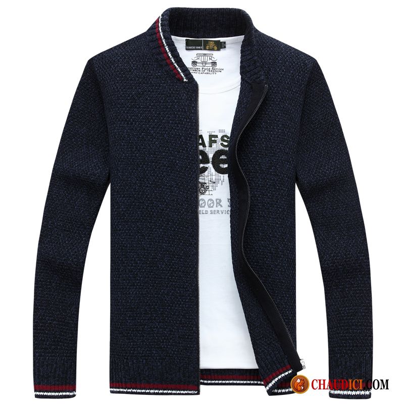 Pull Cachemire Pour Homme Pierre Pure L'automne Col Mandarin Pull Homme