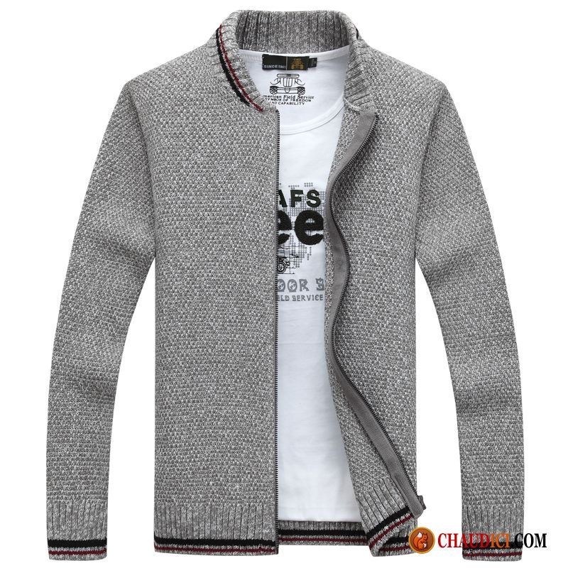 Pull Cachemire Pour Homme Pierre Pure L'automne Col Mandarin Pull Homme