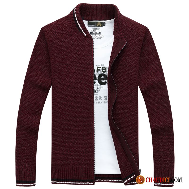 Pull Cachemire Pour Homme Pierre Pure L'automne Col Mandarin Pull Homme