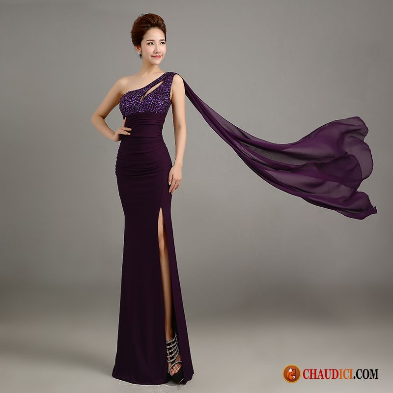 Robe De Soirée Mariage Bordeaux Robe De Mariée Élégant Slim Jeune Mariée Yarn Pas Cher